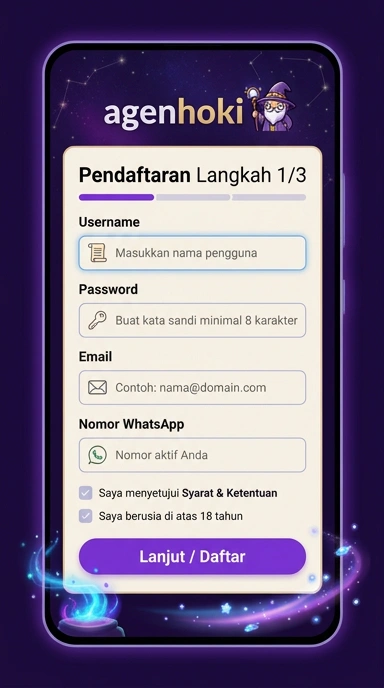 Buat Akun Baru di Agenhoki dengan Mudah
