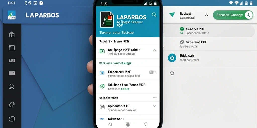 Tampilan antarmuka LAPARBOS yang user-friendly untuk Scanner PDF.