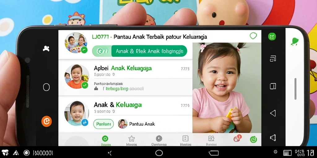 Antarmuka LJO777 menunjukkan fitur Pantau Anak yang intuitif dan mudah digunakan.